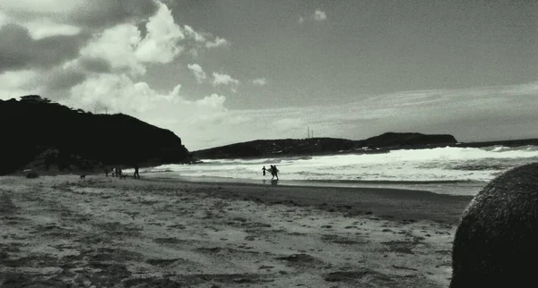 Visão Geral Grande Praia Sobre Costa Paulo — Fotografia de Stock