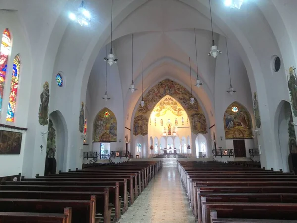 Sanctuary Parish Our Lady Sacred Heart 1939 Church Honor Mother — Zdjęcie stockowe