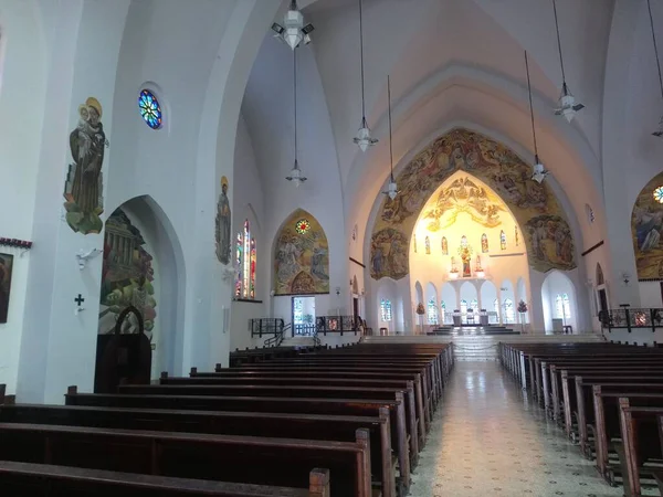 Sanctuary Parish Our Lady Sacred Heart 1939 Church Honor Mother — Zdjęcie stockowe