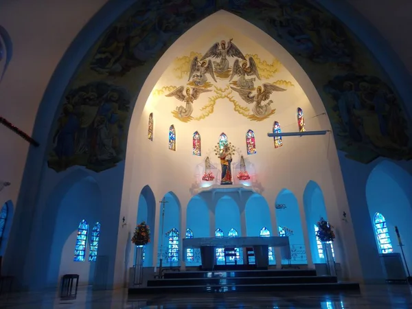 Sanctuary Parish Our Lady Sacred Heart 1939 Church Honor Mother — Stock Photo, Image