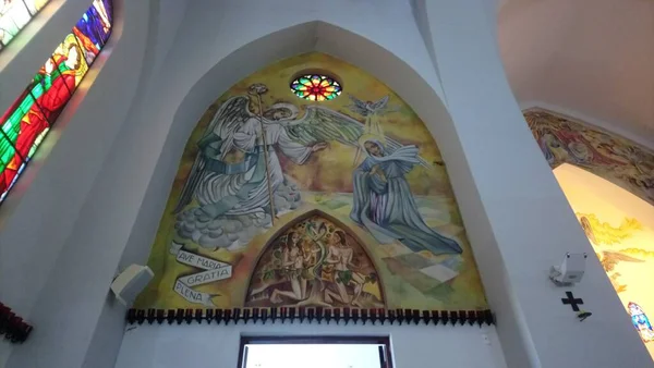 Sztuka Święta Sanktuarium Matki Bożej Najświętszego Serca — Zdjęcie stockowe
