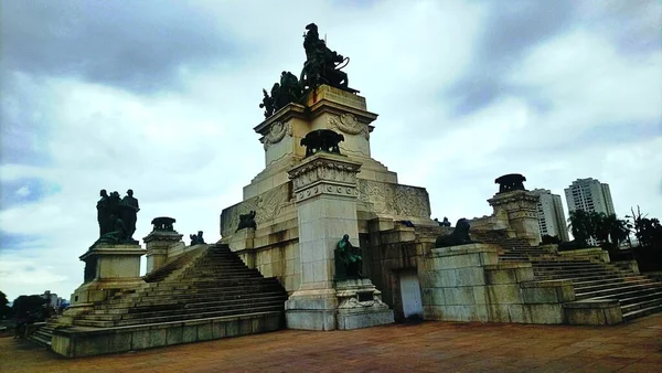 Monument Independence Brazil Also Called Monumento Ipiranga Altar Ptria Sculptural — Stock Photo, Image