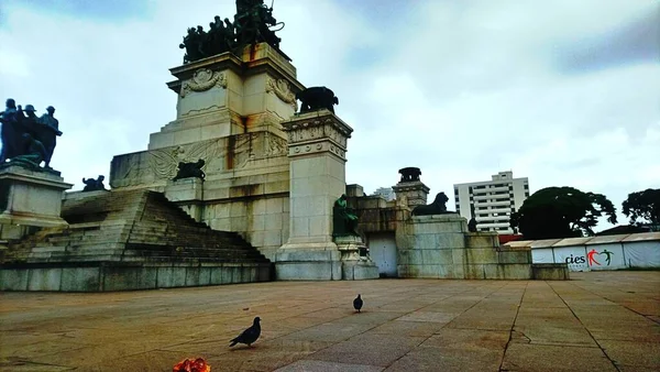 巴西独立纪念碑 Monumento Ipiranga或Altar Ptria 是一座花岗岩和青铜雕塑 属于独立公园 Architecture Ettore Ximenes Manfredo — 图库照片