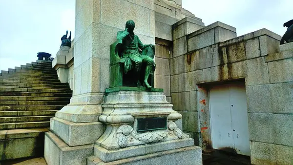 巴西独立纪念碑 Monumento Ipiranga或Altar Ptria 是一座花岗岩和青铜雕塑 属于独立公园 Architecture Ettore Ximenes Manfredo — 图库照片