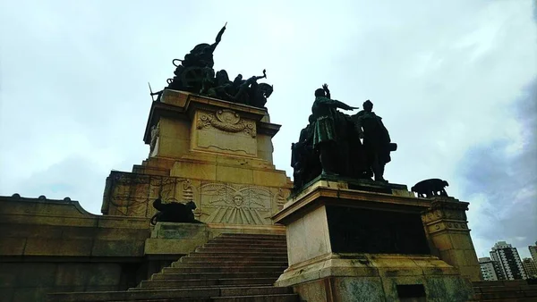 Monument Independence Brazil Also Called Monumento Ipiranga Altar Ptria Sculptural — Stock Photo, Image