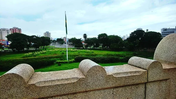 Brezilya Nın Bağımsızlığı Anıtı Ayrıca Monumento Ipiranga Veya Altar Ptria — Stok fotoğraf