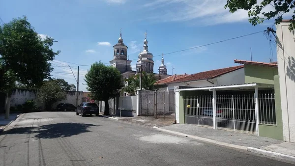 Igreja Ortodoxo Ucrânica Construção Beautiva Estilo Das Igrejas Ortodoxo — Fotografia de Stock