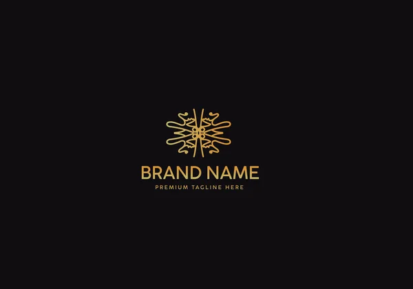 Monogram Luxury Logo Template Logo Luxury Logo Gold Classic Icon — Stock Vector