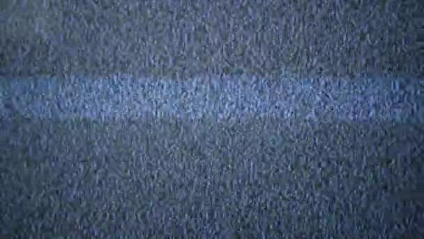 Абстрактный шум раздраженного телевидения. — стоковое видео