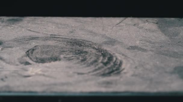 Finger Drawing of a Euro on a Very Dusty Table — Stock Video