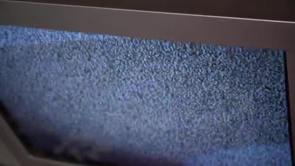 Abstraktní šum analogové televize. — Stock video