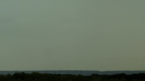 Foudre Tonnerre Sur Ville Nuit Foudre Éclatante Spectaculaire Orages Orage — Video