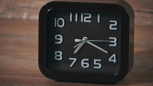 Zamanın Elleri Kahverengi Saatinde Zaman Azalıyor Güzel Bir Saat Hayatımızın — Stok video