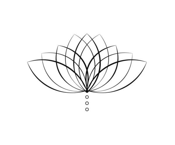 Lotus Sur Fond Blanc Croquis Illustration Vectorielle Illustrations De Stock Libres De Droits