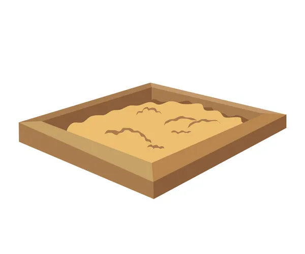 Sandkasten Auf Isoliertem Hintergrund Symbol Vektorillustration — Stockvektor