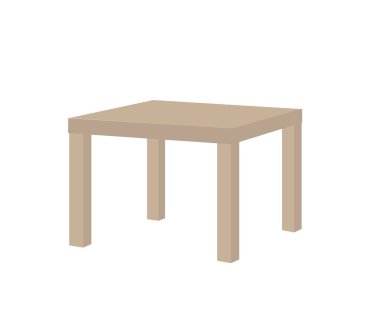 İzole bir arka planda kahve masası. Sembol. Vektör illüstrasyonu.