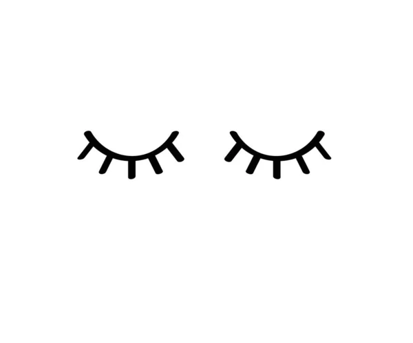 Occhio Umano Sfondo Bianco Simbolo Illustrazione Vettoriale — Vettoriale Stock