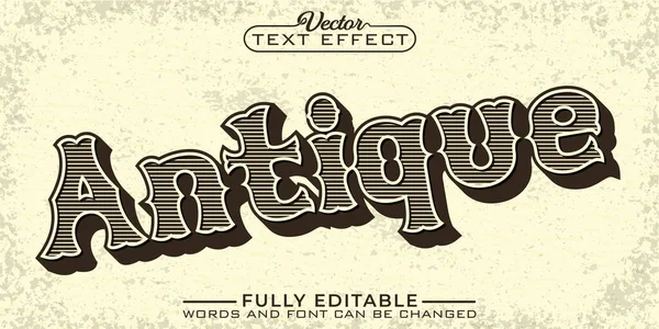 Vintage Antique Editable Text Effect Template