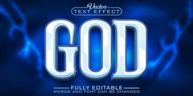 God Vector Editable Text Effect Template