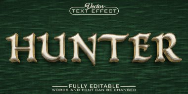 İlkel Avcı Düzenlenebilir Metin Efekti Şablonu