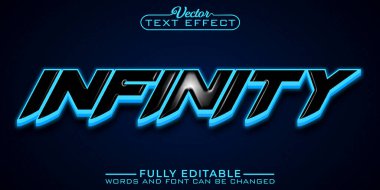 Blue infinity Editable Text Effect Template