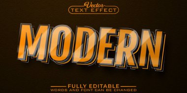 Orange Modern Editable Text Effect Template