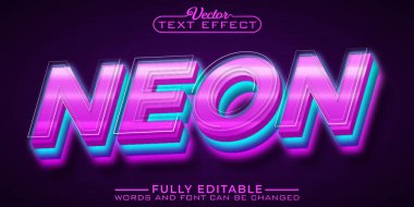 Modern Neon Editable Text Effect Template
