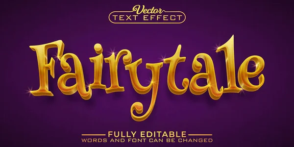 Golden Fairytale Editable Text Effect Template