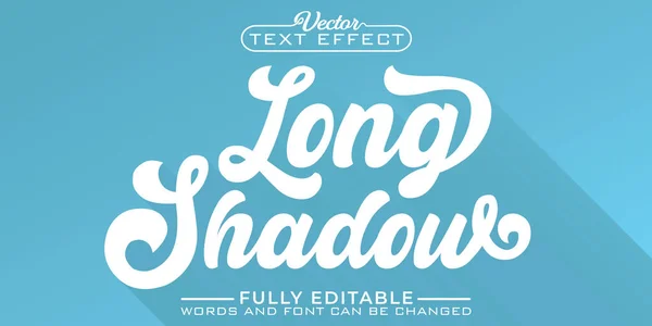 Long Shadow Editable Text Effect Template — Stockvector