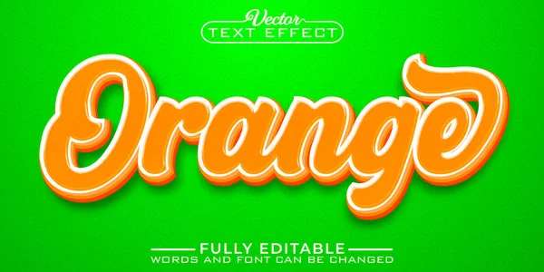Orange Editable Text Effect Template — Stockvector