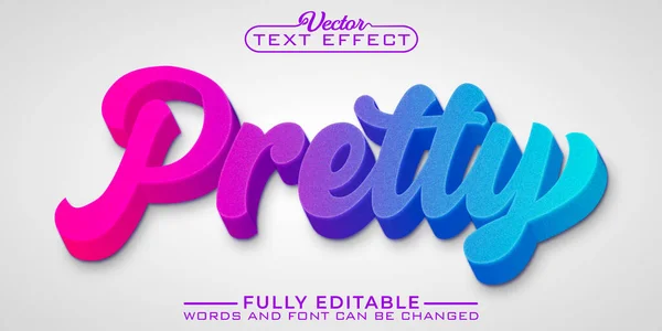 Pretty Editable Text Effect Template — Stockvector