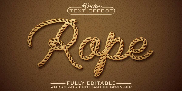 Rope Editable Text Effect Template