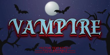 Vampire Editable Text Effect Template