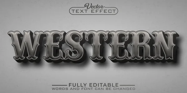 Vintage Western Editable Text Effect Template