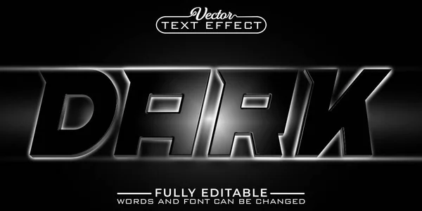 Dark Light Vector Editable Text Effect Template