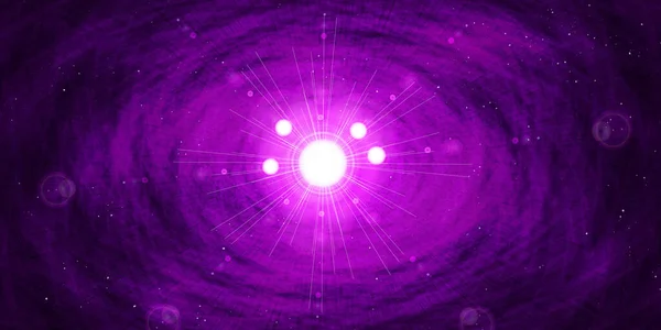 Purple Lights Space Vector Abstract Background — стоковый вектор