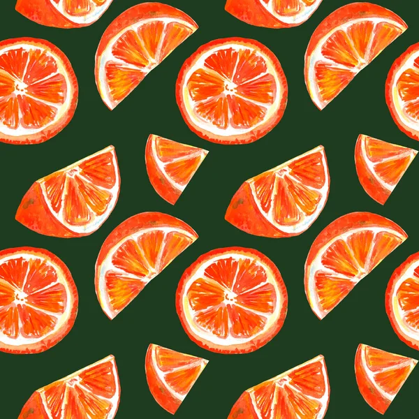 Akvarell illusztráció narancs, szabadkézi rajz klasszikus rajz, közel a természethez. — Stock Fotó