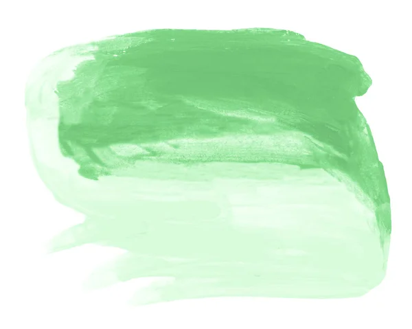 Watercolor Illustration rectangular spot of pale pale mint, turquoise, light green color, can be used as background