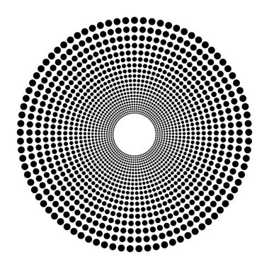 Soyut noktalı arkaplan. Logo tasarımı siyah beyaz.