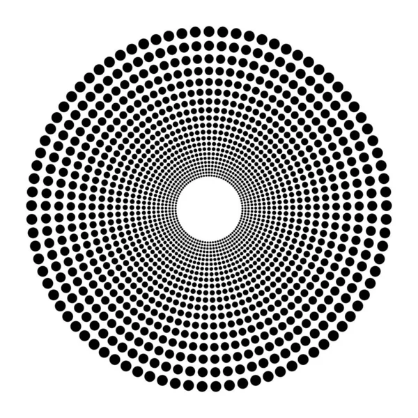 Soyut Noktalı Arkaplan Logo Tasarımı Siyah Beyaz — Stok Vektör
