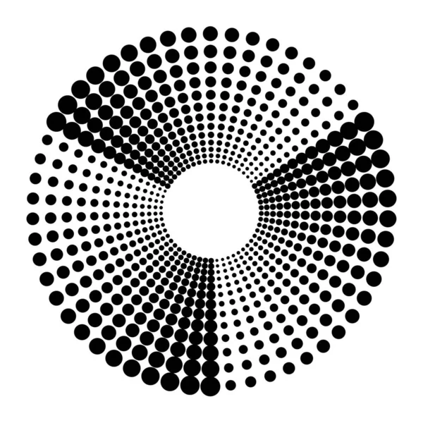 Fondo Punteado Abstracto Diseño Del Logo Blanco Negro Gráficos vectoriales