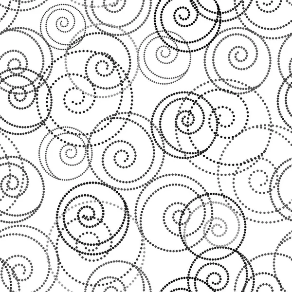 Abstrakte Nahtlose Muster Hintergrund Mit Spiralen — Stockvektor
