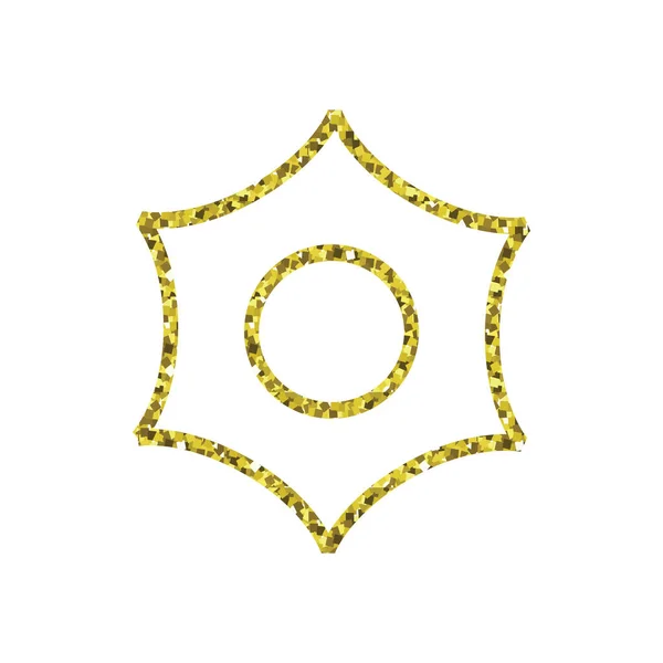 Odizolowany Projekt Złotego Logo Białym Tle — Wektor stockowy