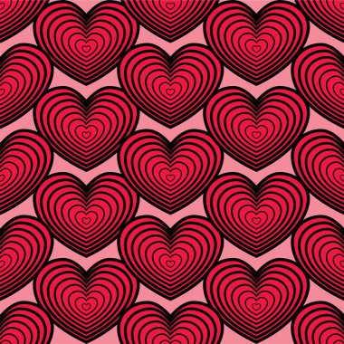 Kusursuz bir arka plan ve parlak kalpler..