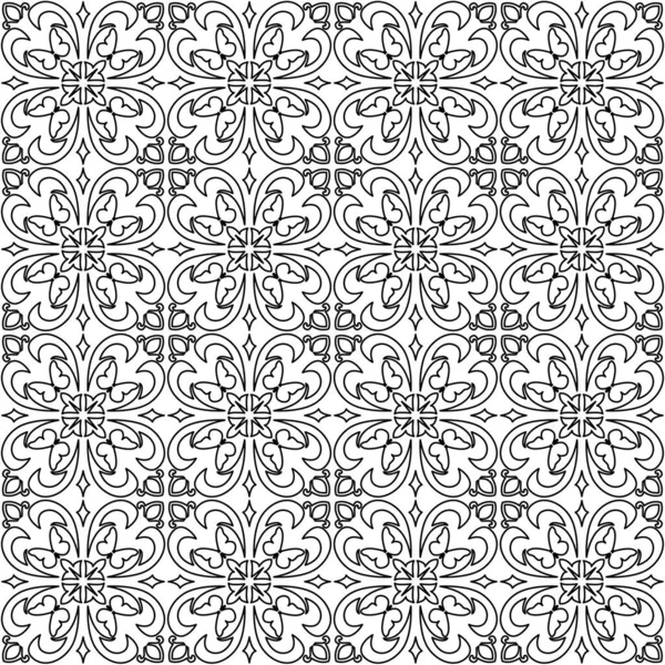 Seamless Tiles Background Mosaic Pattern Ceramic Dutch Portuguese Spanish Italian — Stock Vector