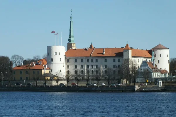 Lotyšsko Riga Hrad Riga Oficiálním Sídlem Prezidenta Lotyšska — Stock fotografie
