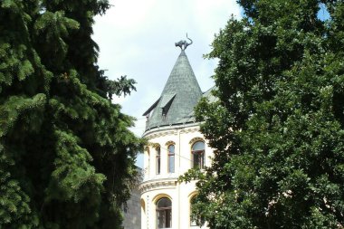 Eski Riga 'daki (Letonya) tarihi bina 