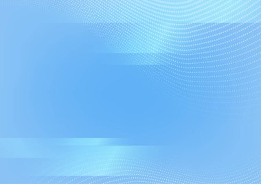 Fütürist Teknoloji, İş, Güzellik Konsepti, Temiz Açık Mavi Derece Dalgası ve Soyut Arkaplan Şeritleri