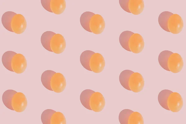 Блестящий Рисунок Яйца Мягком Розовом Фоне Минимальная Пасхальная Концепция Эстетика — стоковое фото