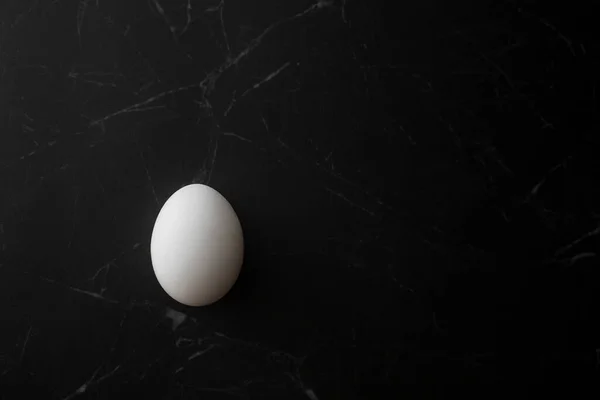 Chicken Egg Black Marble Background Royalty Free Stock Images